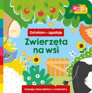 Zwierzęta na wsi.  Akademia Mądrego Dziecka. Dotykam, zgaduję