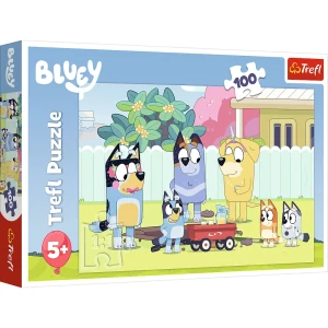 Puzzle Bluey 100 el. Wesoły świat Bluey TREFL