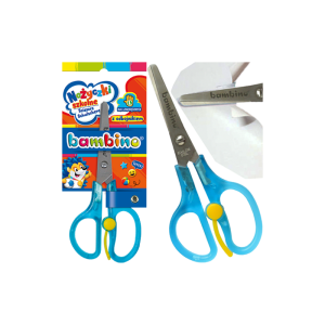 Nożyczki szkolne z odbojnikiem dla leworęcznych BAMBINO