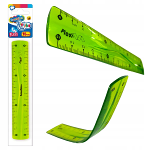 Linijka niełamliwa flexi 15cm BAMBINO zielona