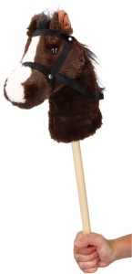 HOBBY HORSE Koń na patyku  BONNIE Ciemny brąz