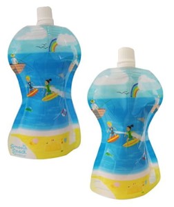 PROMOCJA Saszetki wielorazowe zapasowe 10szt, Plaża, Fill'n Squeeze