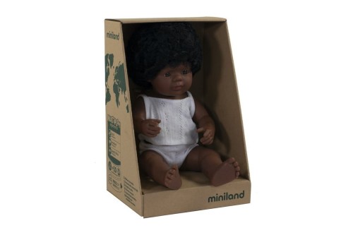 Miniland lalka dziewczynka afroamerykanka 38 cm
