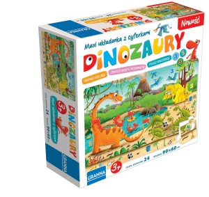 Granna Puzzle MAXI DINOZAURY Układanka Logiczna
