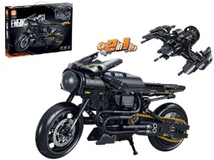 Klocki konstrukcyjne 2w1 Motocykl/Statek kosmiczny 571 el.