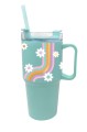 HOT FOCUS Kubek metalowy 600 ml z uchem Stokrotka