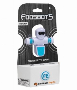 Piłkarzyki Foosbots - pojedynczy piłkarzyk Biały  Fat Brain Toy Co