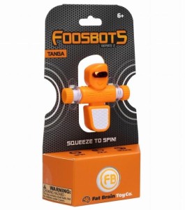 Piłkarzyki Foosbots - pojedynczy piłkarzyk POMARAŃCZOWY  Fat Brain Toy Co 