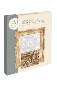 Malowanie po numerach 40x50 Anton Pieck - Łódka GRAFIX 