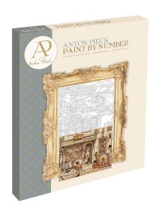 Malowanie po numerach 40x50 Anton Pieck - Witryna Apteki GRAFIX  