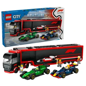 Lego City 60445 F1 Ciężarówka z bolidami RB20 i AMR24