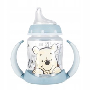 NUK Butelka 150 ml 6-18m z uchwytem First - Kubuś niebieski
