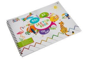 Blok Rysunkowy Szkicownik A3 135 gsm , 40 arkuszy GRAFIX