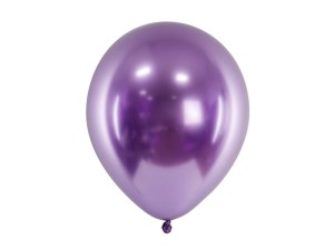 PartyDeco Balony Glossy 30cm Kolor  FIOLETOWY 1 opakowanie  50 szt
