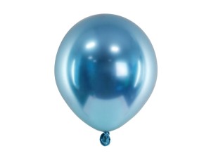 PartyDeco balony glossy 12 cm niebieski 1 op 50 szt