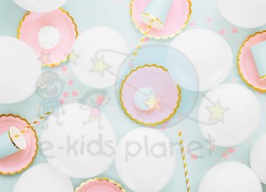 PartyDeco Balony eco 26cm  BIAŁE  100 szt