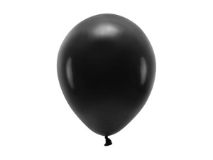 PartyDeco Balony eco 26cm Kolor CZARNY  100 szt