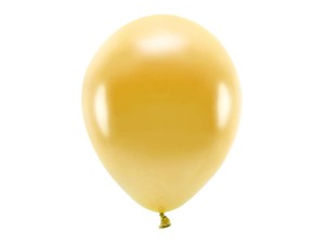 PartyDeco Balony eco 30cm metalizowane zloty 100 szt