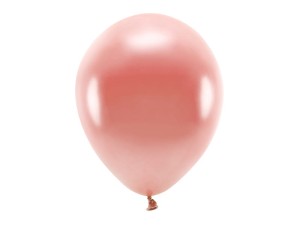 PartyDeco Balony eco 30cm Metalizowane RÓŻOWE ZŁOTO 10 szt