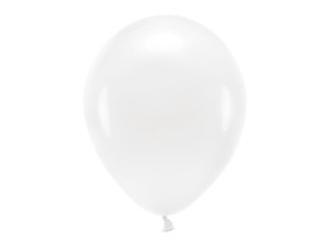 PartyDeco Balony eco 30cm  Kolor BIAŁY 10 szt