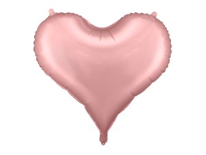 PartyDeco Balon Foliowy SERCE 75x64,5 cm Jasny Różowy