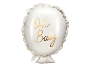 PartyDeco Balon Foliowy OH BABY 53x69 cm