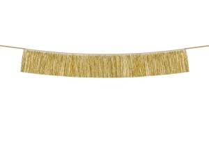 PartyDeco Girlanda Złota 135 cm