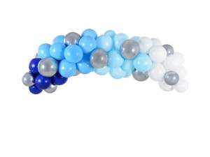 PartyDeco Girlanda Balonowa  200cm Niebieska 1 op/60 szt