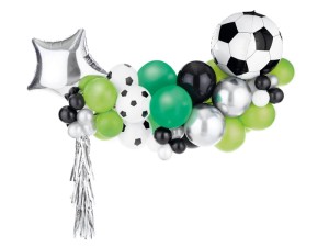 PartyDeco Girlanda Balonowa PIŁKA NOŻNA Mix 150x126cm