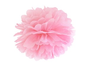 PartyDeco Pompon papierowy RÓŻOWY 25cm