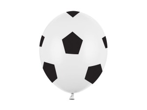 PartyDeco balony 30 cm pilka pure white 1 op 6 szt