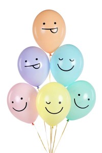 PartyDeco Balony 30 cm BUŹKI  1 opakowanie 6 szt