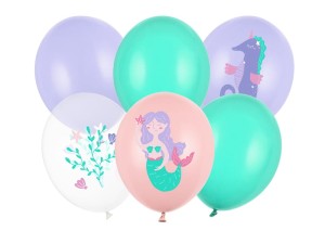 PartyDeco Balony 30 cm MORSKI ŚWIAT  1 op 6 szt