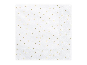 PartyDeco Serwetki KROPECZKI 33x33 cm 1 op/20 szt