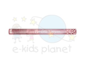 PartyDeco Tuba z Konfetti SERCA Różowe Złoto 60cm