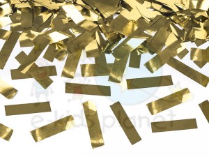 PartyDeco Tuba z Konfetti Serpentyny Złote 60cm