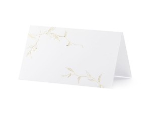 PartyDeco Wizytówki Winietki na stół ZŁOTE GAŁĄZKI  95x55cm / 10 szt