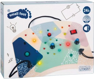 Tablica manipulacyjna Światło LED i przełączniki Montessori Tablica sensoryczna Small Foot