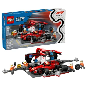 LEGO CITY 60443 F1® Pit stop i mechanicy z bolidem Ferrari