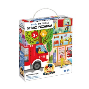 Puzzle CzuCzu 40 el. Tak działa Straż pożarna 