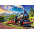 puzzle 1000 elementów pociąg