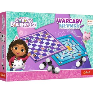 Warcaby Młynek Koci Domek Gabi Trefl 