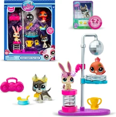 Littlest Pet Shop. Zestaw Disco Night-3 figurki +akcesoria