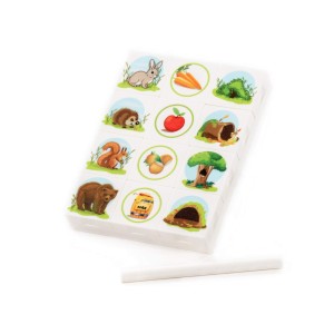 Łamigłówka, układanka logiczna "Skojarzenia. Dzikie zwierzęta" (12 elementów) (w opakowaniu) Wader Polesie