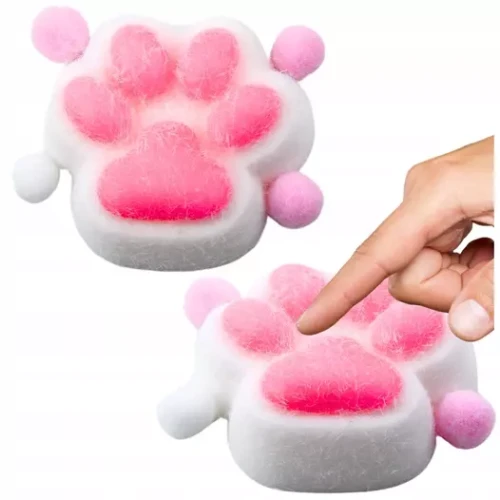 Gniotek Kocia łapka antystresowa Squishy biała