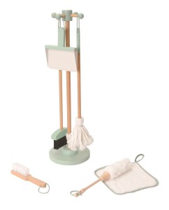 Miętowy zestaw do sprzątania dla dzieci Lelin