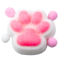 Gniotek Kocia Łapka Zabawka Antystresowa Sensoryczna Sierść Squishy Biała 1.png