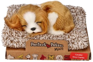 Śpiący szczeniaczek Cavalier King Charles 13 cm mały Perfect Petzzz 