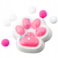 5905991069935  Gniotek Kocia łapka antystresowa Squishy biało-róż 1.jpg
