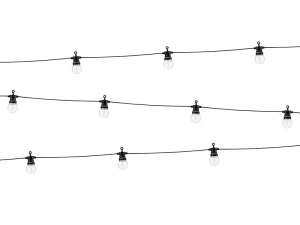 PartyDeco Lampki dekoracyjne LED Czarne  5m